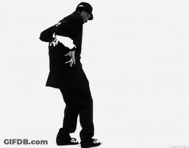 Monochromatic Snoop Dogg Dance Movement GIF