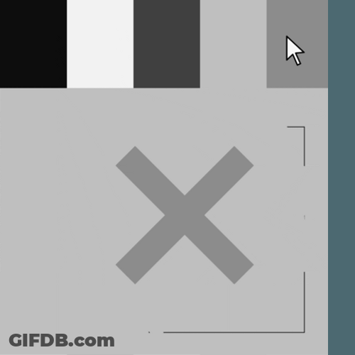 Monochromatic Varied X Mobile Design GIF