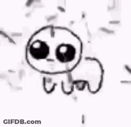 Monochrome Yippee Creature Dance GIF