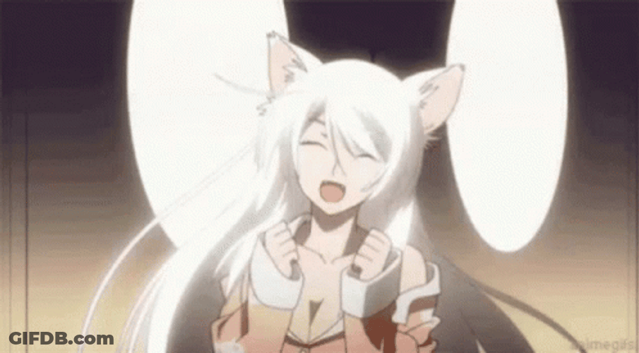 Monogatari Black Hanekawa Dancing GIF
