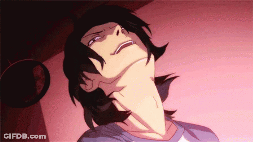 Monogatari Koyomi Feeling Tired GIF