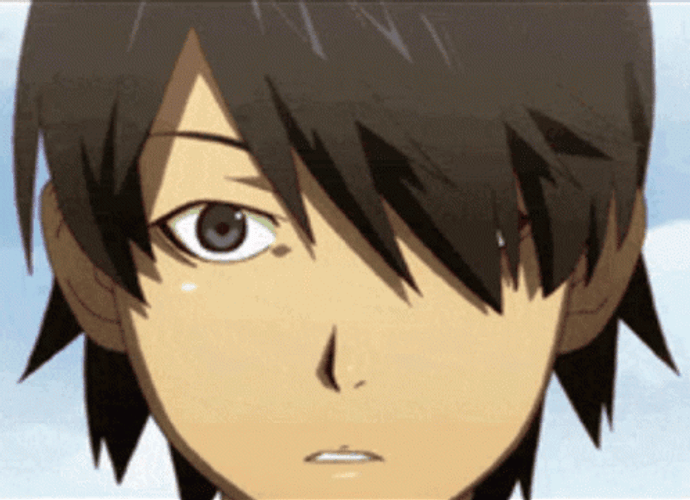 Monogatari Koyomi's Creepy Grin GIF