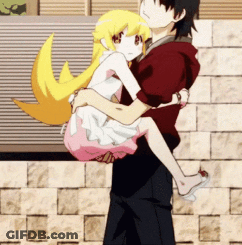 Monogatari Series Hold GIF