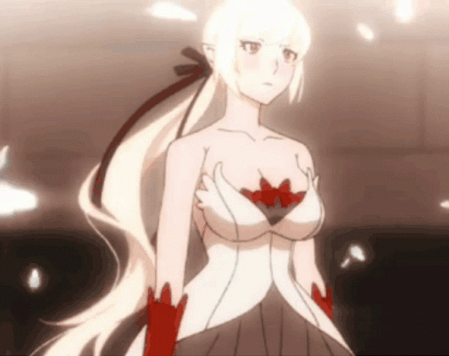Monogatari Shinobu Oshino Bowing Down GIF