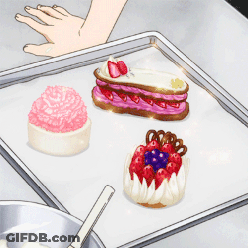 Monogatari Sparkling Desserts GIF