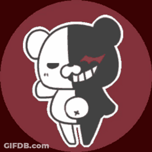 Monokuma Cute Sticker GIF