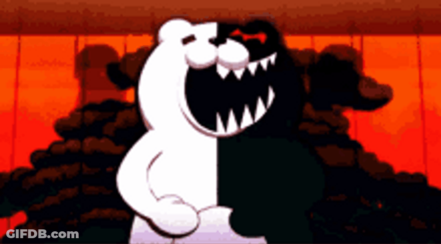 Monokuma Evil Laugh GIF