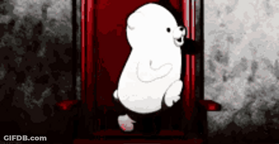 Monokuma Jump Up GIF