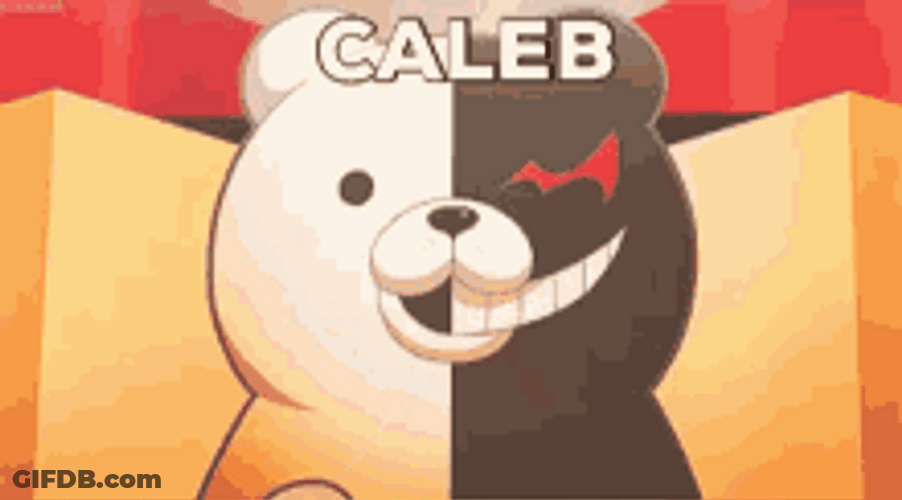 Monokuma Mad At Caleb GIF