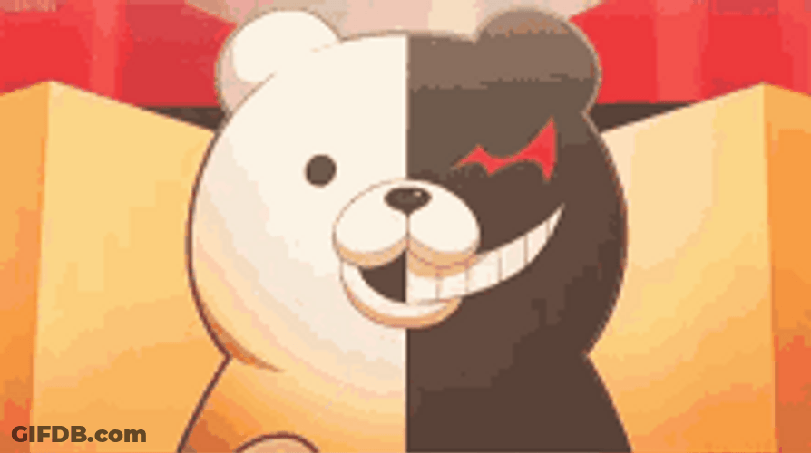 Monokuma Showing Claws GIF