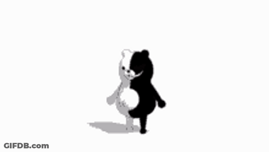 Monokuma Throwing A Tantrum GIF