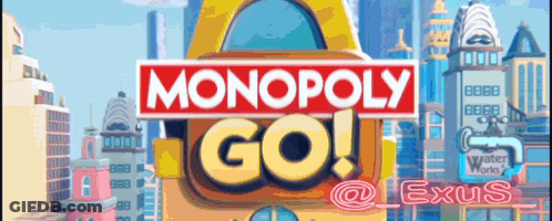 Monopoly Go Game In Futuristic City GIF