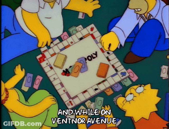 Monopoly Money On Floor The Simpsons GIF
