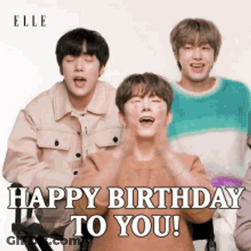 Monsta X Greeting Happy Birthday To You GIF