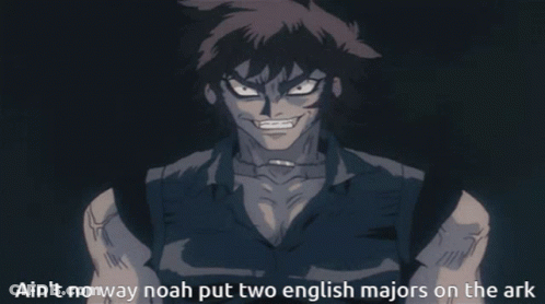 Monster Ain't No Way Noah Put Two English Majors On The Ark GIF