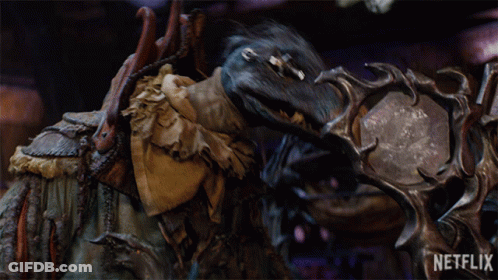 Monster Close Up With Netflix Logo GIF