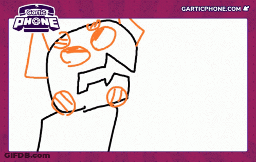 Monster Eating Hamburger Garticphone.com GIF
