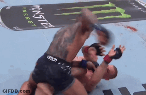 Monster Energy Can In Background Of Fight GIF