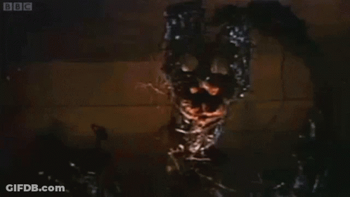 Monster Face With BBC GIF