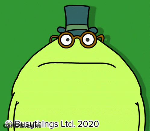 Monster Glasses Top Hat Says Busythings Ltd 2020 GIF