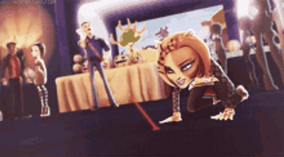 Monster High Cat Toralei Crawl GIF