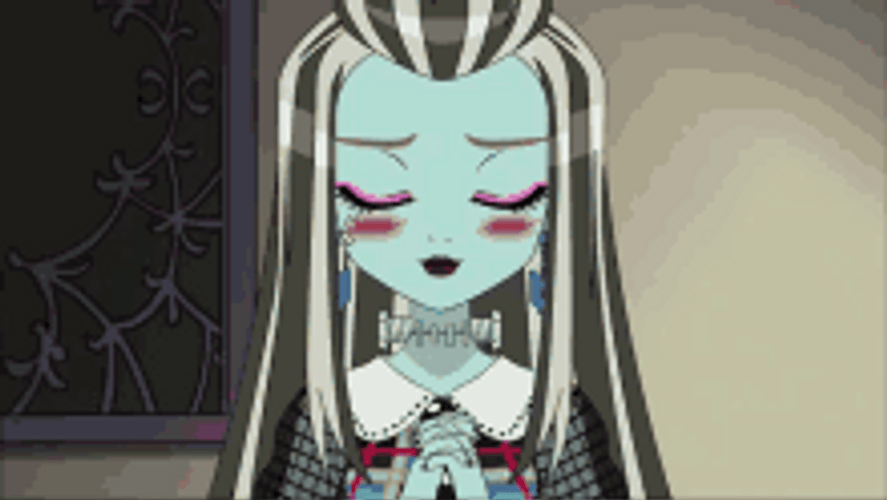 Monster High Frankie Stein Focus Meditate GIF