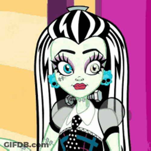Monster High Frankie Stein Thumbs Up Happy GIF