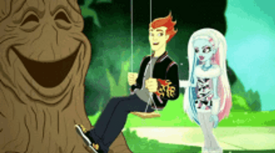 Monster High Swing Heath Burns Abbey Bominable GIF