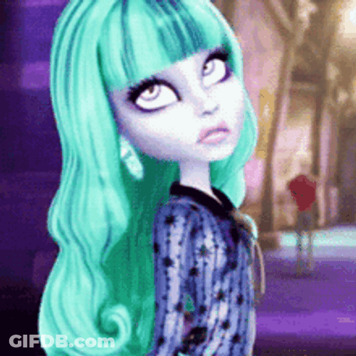 Monster High Twyla Bookeyman Annoyed Eye Roll GIF