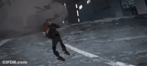 Monster Holding Sword In Dark GIF