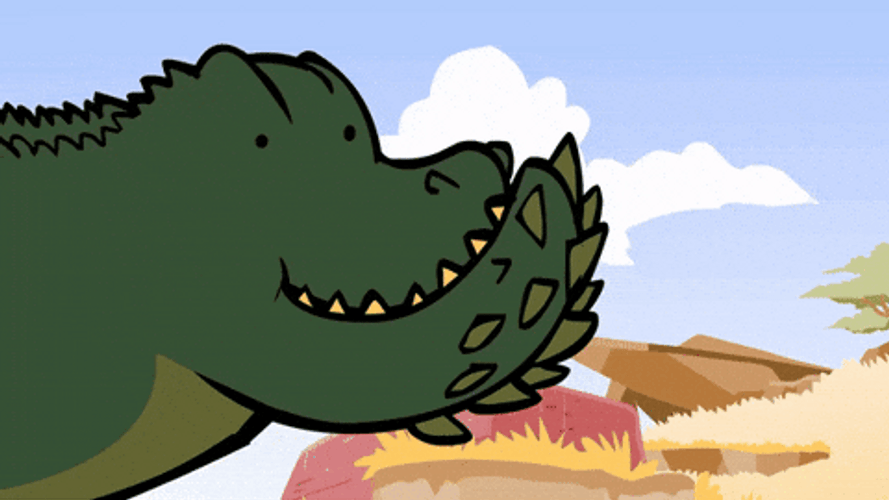 Monster House Eating Transform GIF