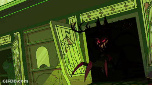 Monster In A Doorway GIF