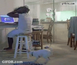 Monster In A Doorway GIF