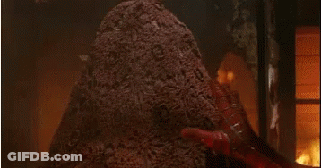 Monster In Front Of Fire GIF