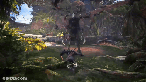 Monster In Jungle GIF