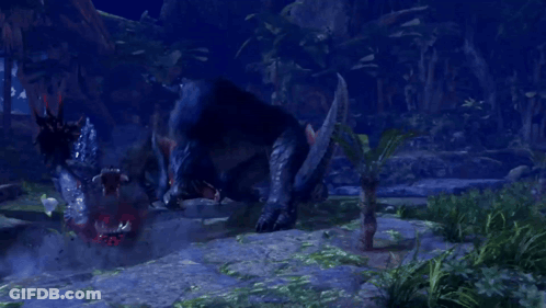 Monster In Jungle GIF