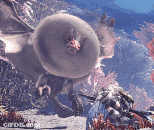 Monster In Video Game Bat With Wings GIF