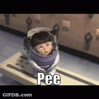 Monster Inc Character Wrapped In Purple Blanket GIF
