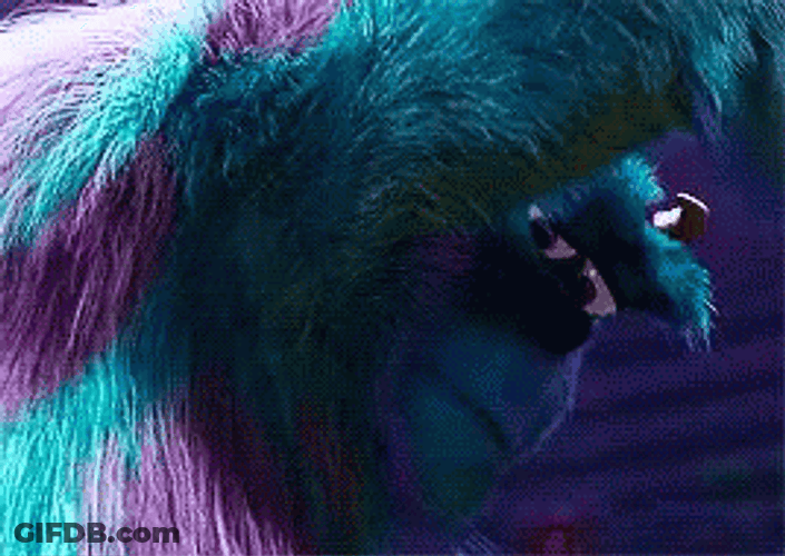 Monster Inc James P. Sullivan Scared Of 2319 GIF