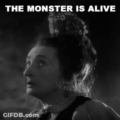 Monster Its Alive Vintage Horror Movie GIF