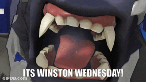 Monster Mouth Saying Its Winston Wednesday GIF