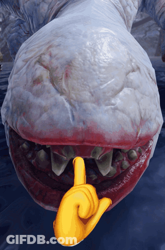 Monster Mouth Yellow Thumbs Up GIF