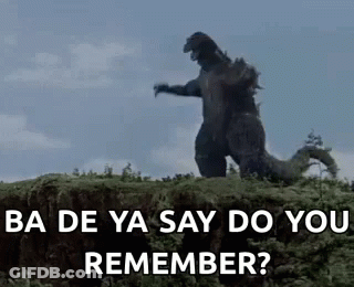Monster On Hill Saying A De Ya Say Do You Remember GIF