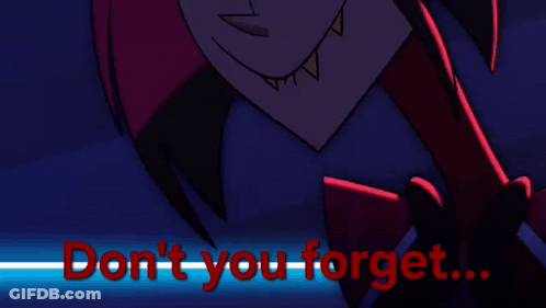 Monster Saying Don't You Forget GIF