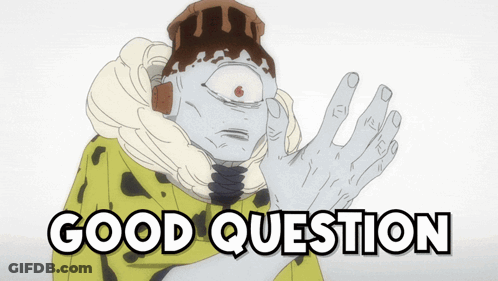 Monster Saying Good Question GIF