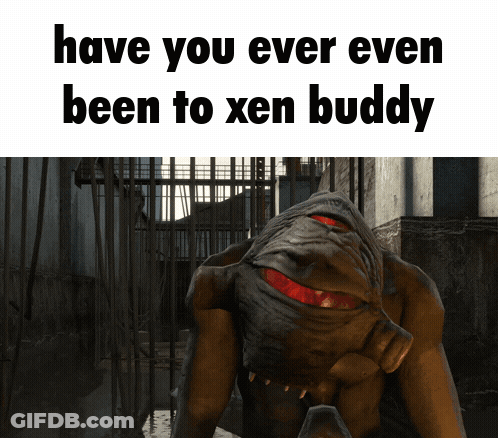 Monster Saying Have You Ever Even Been To Xen Buddy GIF