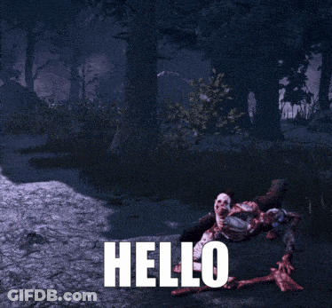 Monster Saying Hello GIF