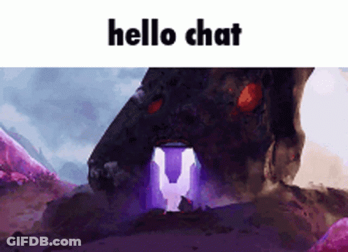 Monster Saying Hello Chat GIF