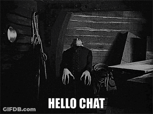 Monster Saying Hello Chat GIF
