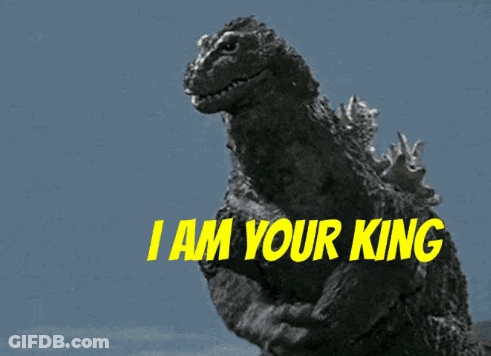 Monster Saying I Am Your King GIF